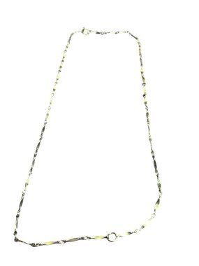 Convertible Silvertone Chain Necklace Wear 2 Ways Doubled 12 inch Single 23 inch